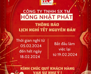 THÔNG BÁO LỊCH NGHỈ TẾT 2024