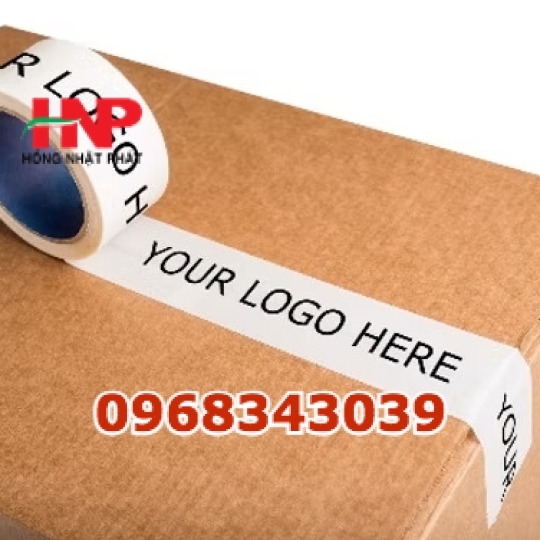 Băng keo đục in logo