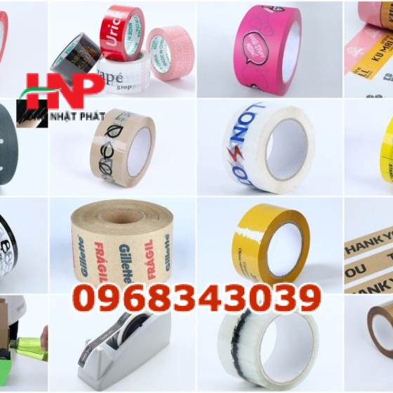 Băng keo vàng in logo